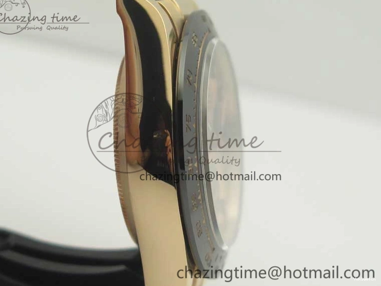 On Daytona Gold Black Super Clone Best Dial 116515 Edition 1:1 Rubber A4130 Strap Rose V2 ARF 1229